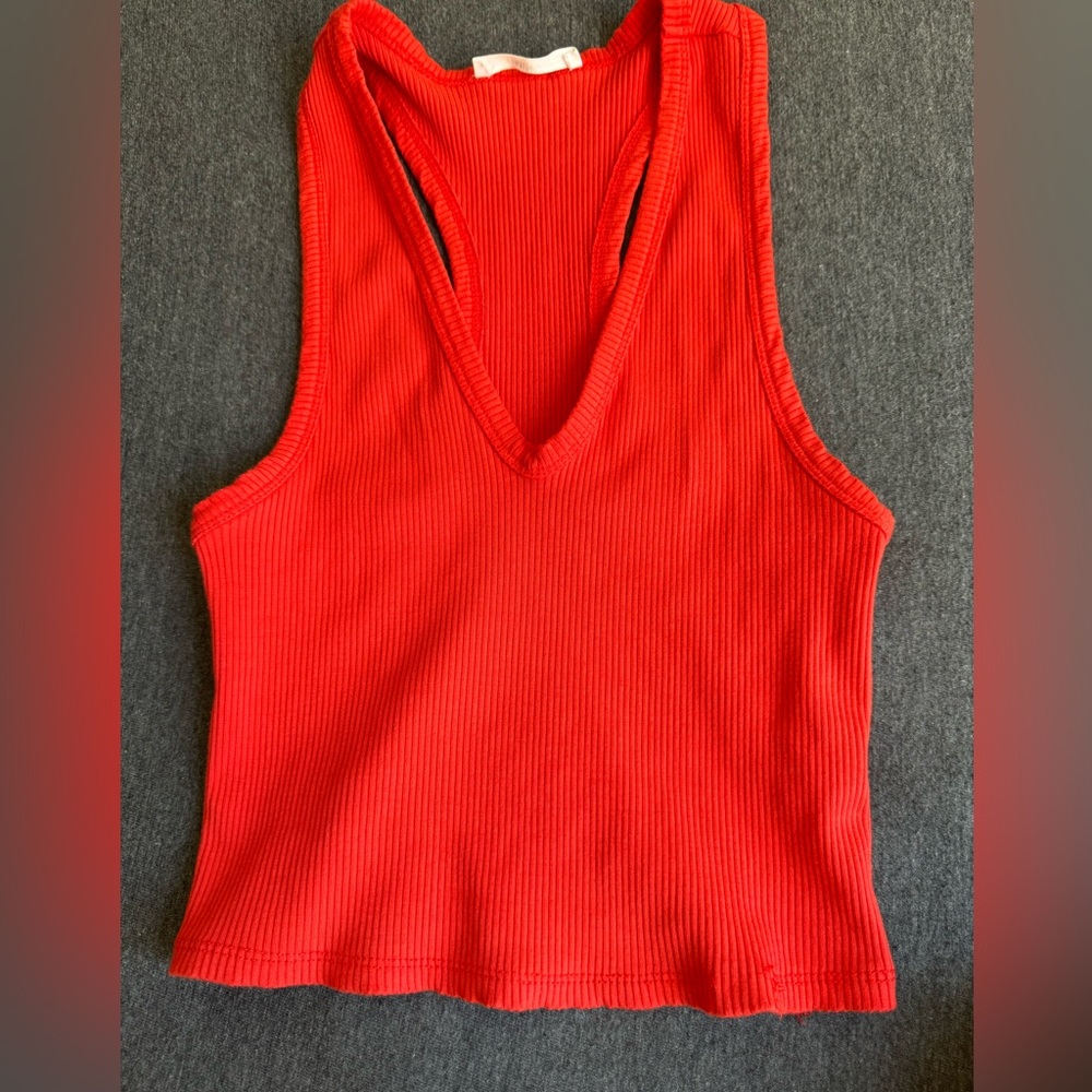Red Orange Tank Top